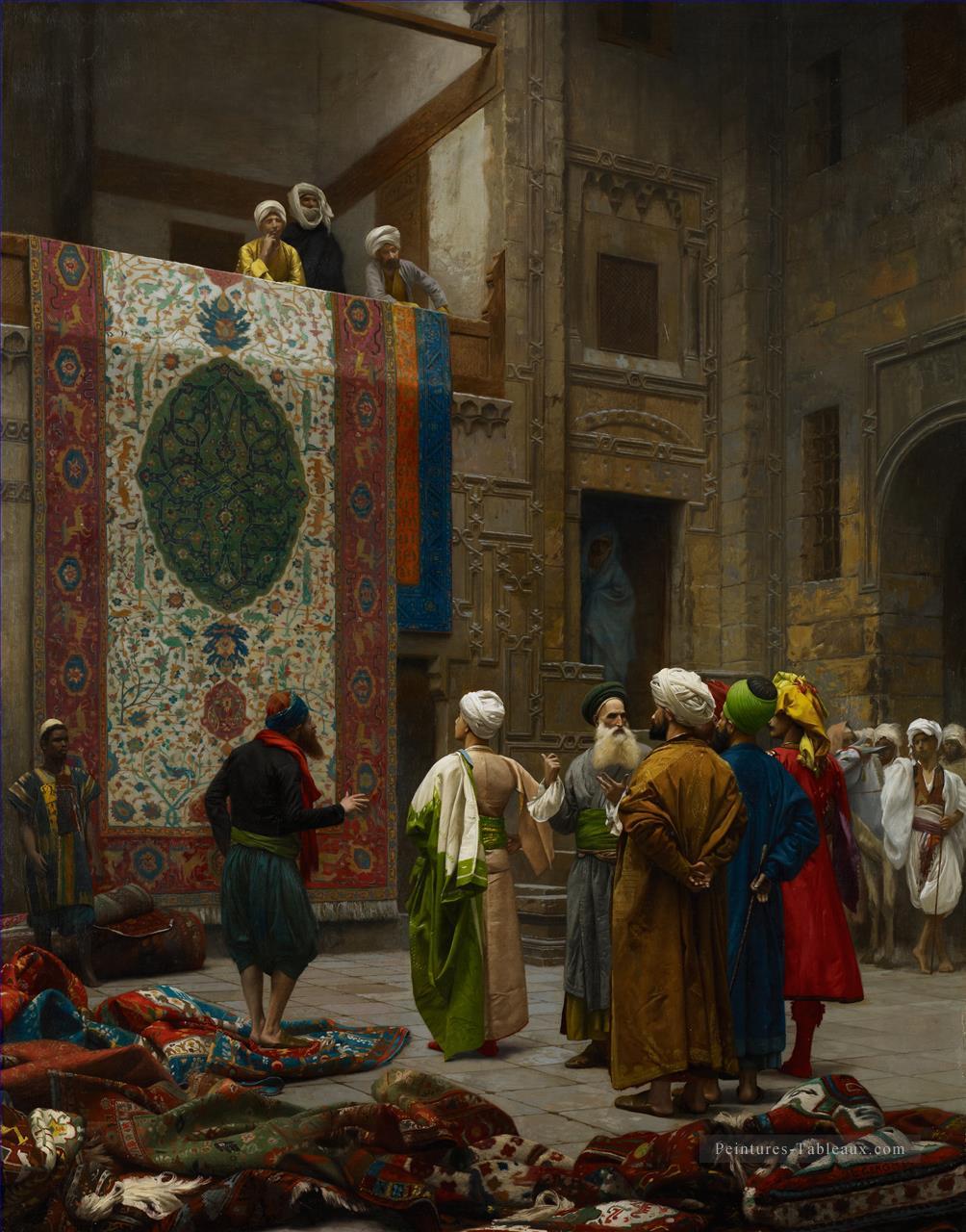 Le marchand de tapis Jean Léon Gérôme Peintures à l'huile